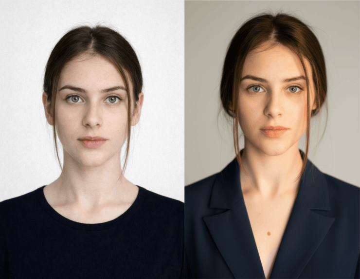 Как сделать фото на паспорт дома. Слева ChatGPT, справа — Gemini. Изображение: Freepik/senivpetro. Как сделать фото на паспорт дома. Слева ChatGPT, справа — Gemini. Изображение: Freepik/senivpetro. Фото.