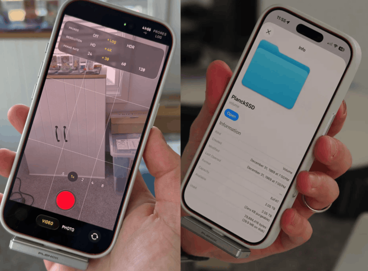 Как использовать SSD для iPhone. Все работает штатно, ничего устанавливать дополнительно не нужно. Изображение: 9to5mac.com. Фото.
