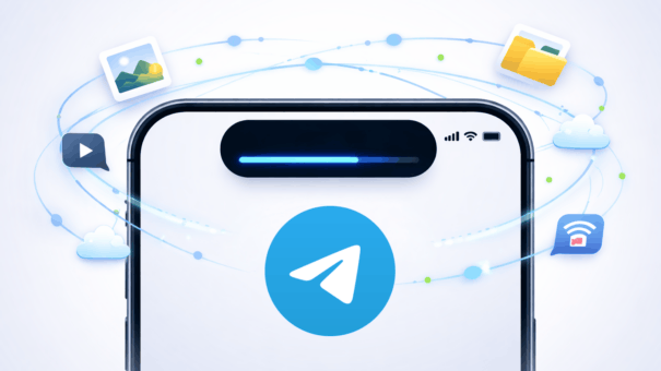 Телеграмм на Айфоне научился отправлять файлы в фоне