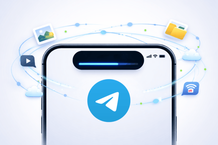 Телеграмм на Айфоне научился отправлять файлы в фоне. Наконец-то Телеграм на айфоне стал удобнее. Фото.
