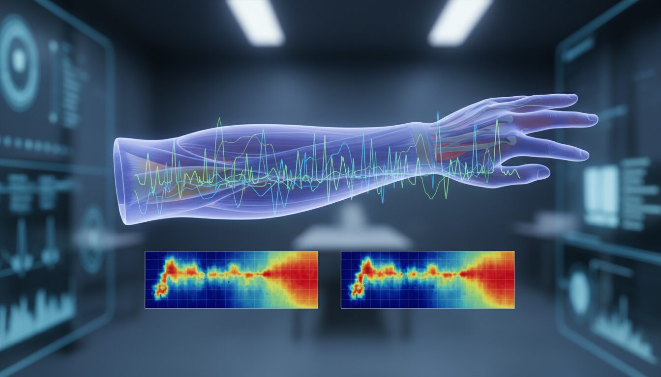 Какие данные Apple использовала для обучения модели. Каждое движение пальца — это целая симфония электрических импульсов в мышцах предплечья. Фото.