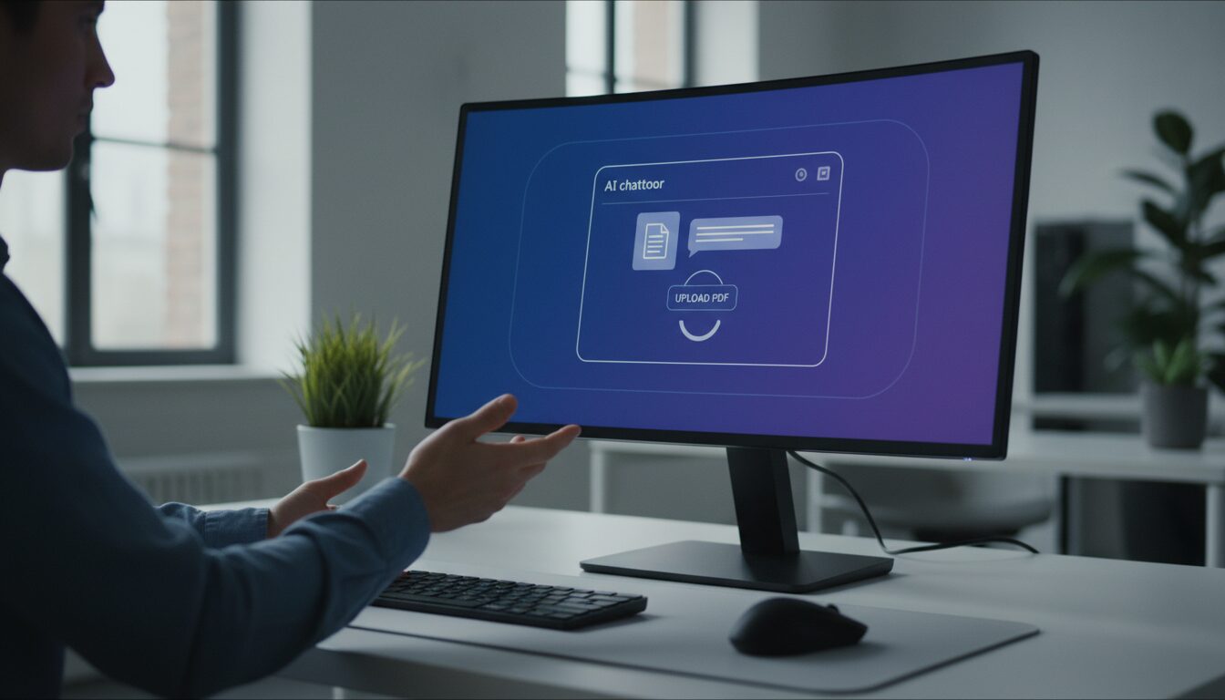 Как быстро пересказать длинный документ с помощью ИИ. PDF на 40 страниц? Теперь это не проблема, а задача на 30 секунд. Фото.
