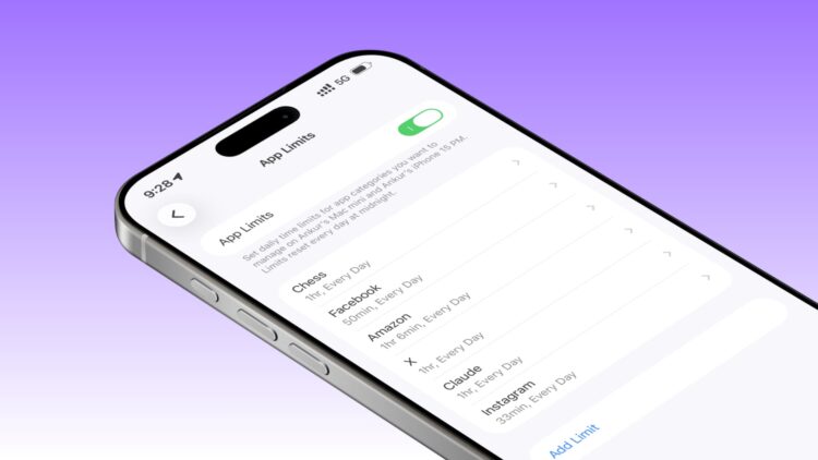 Что делать, если Экранное время в iOS 26 не блокирует приложения. Фото.