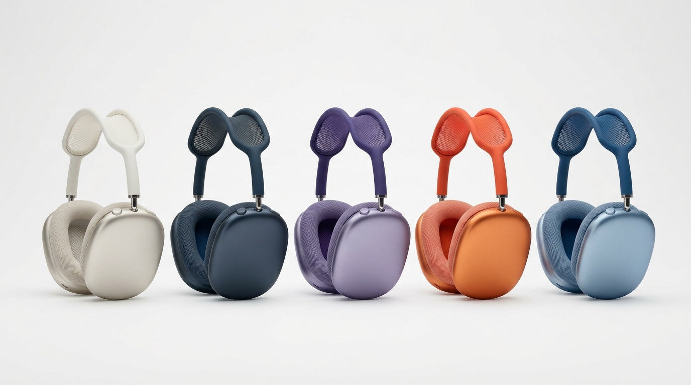 AirPods Max 2 доступны в пяти цветах: Midnight, Starlight, Orange, Purple и Blue