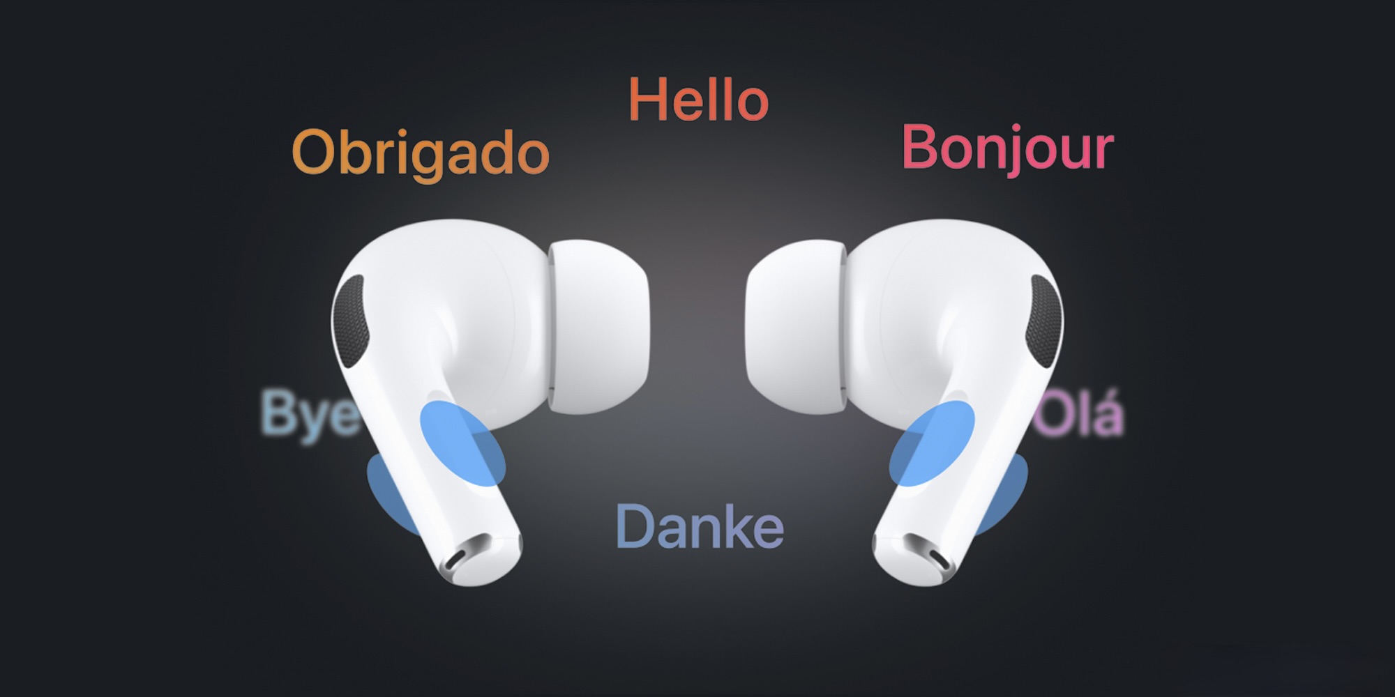 Что нового в iOS 26 для наушников AirPods. К сожалению, с русским перевод пока не работает. Изображение: 9to5mac.com. Фото.