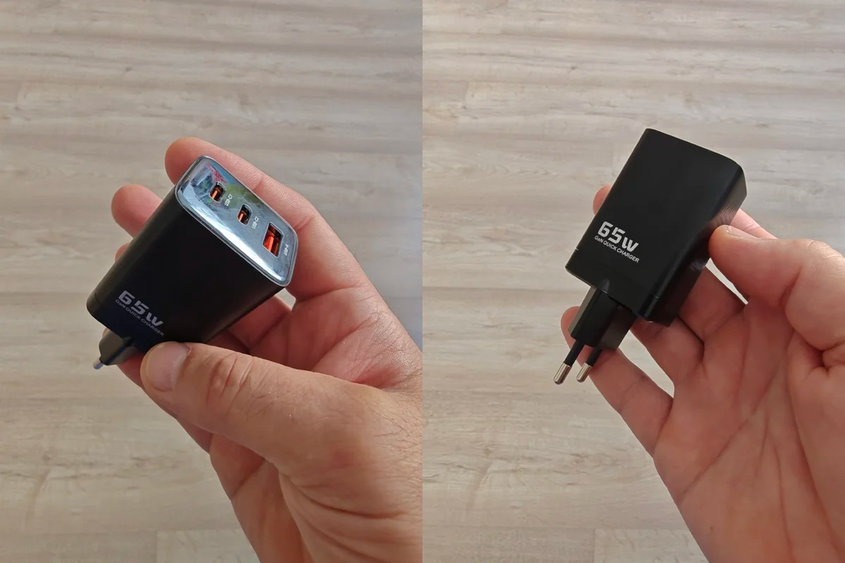 Зарядное устройство с 2 USB-C и USB-A. Есть несколько разъемов для зарядки нескольких устройств. Фото.