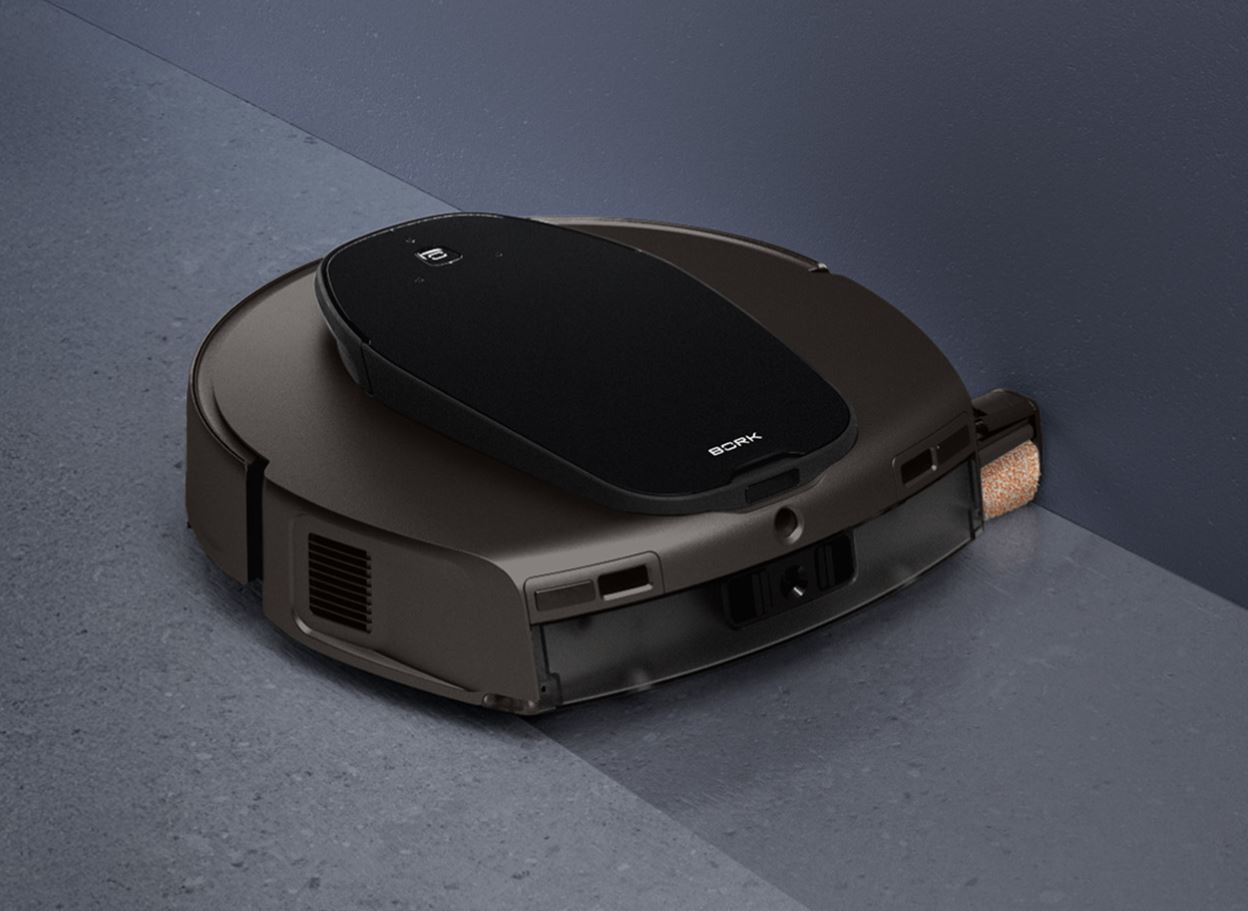 Как работает самоочистка в BORK V852 и на сколько хватает станции. Робот моет полы прямо вдоль стен, экономя ваше время. Фото.