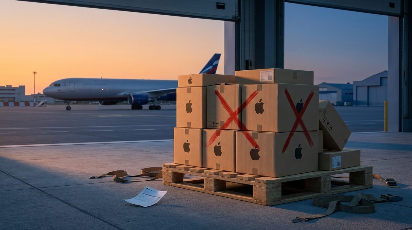 Как изменятся цены на Айфон в России, если рейсы не восстановят. Поставки айфонов и другой электроники в Россию резко сократились. Фото.