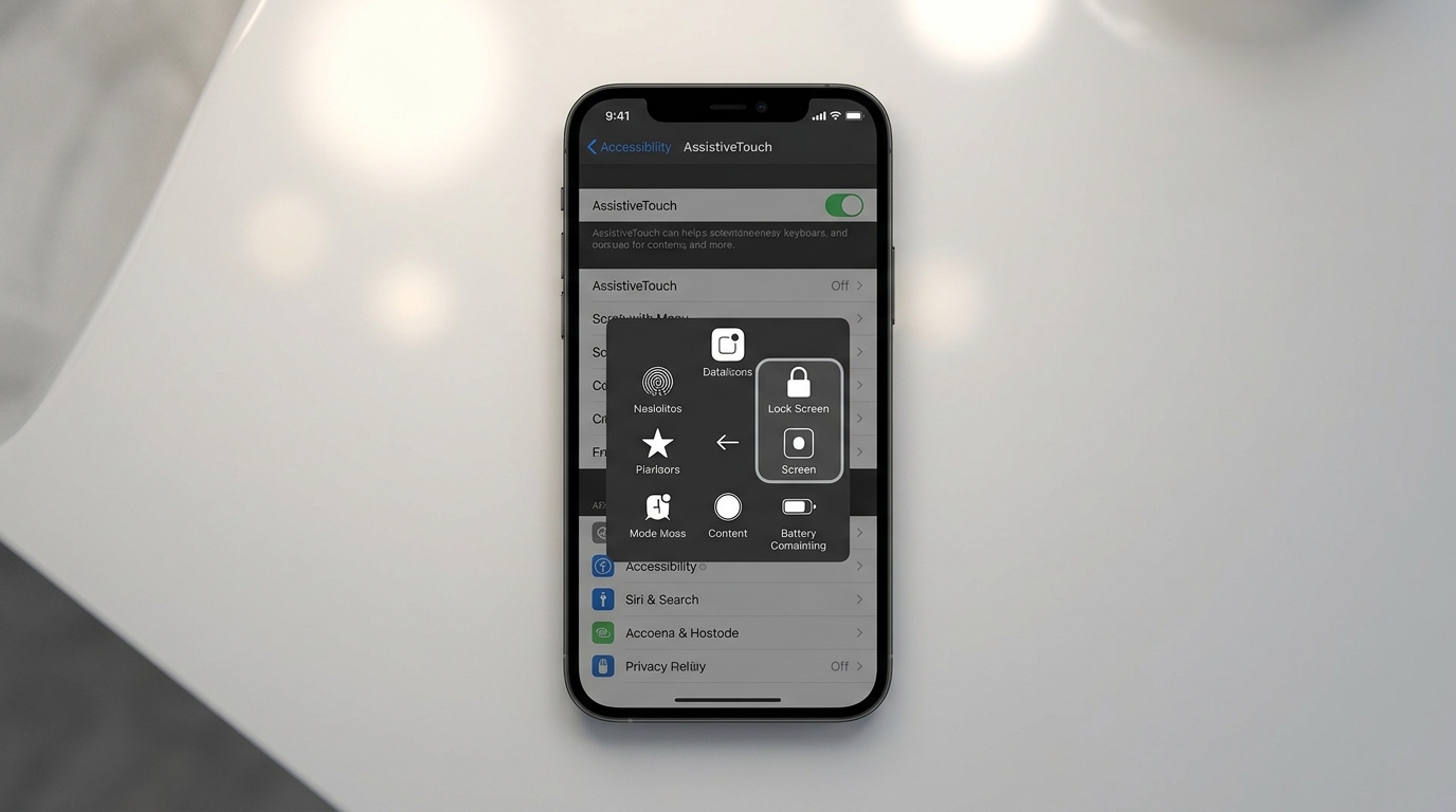 AssistiveTouch позволяет блокировать и разблокировать iPhone без использования физических кнопок