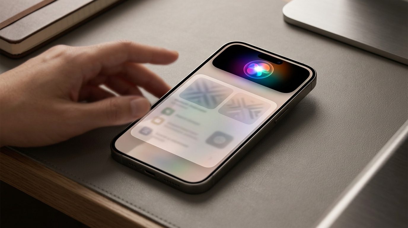 Siri в Dynamic Island: анимация обработки запроса и панель с результатами