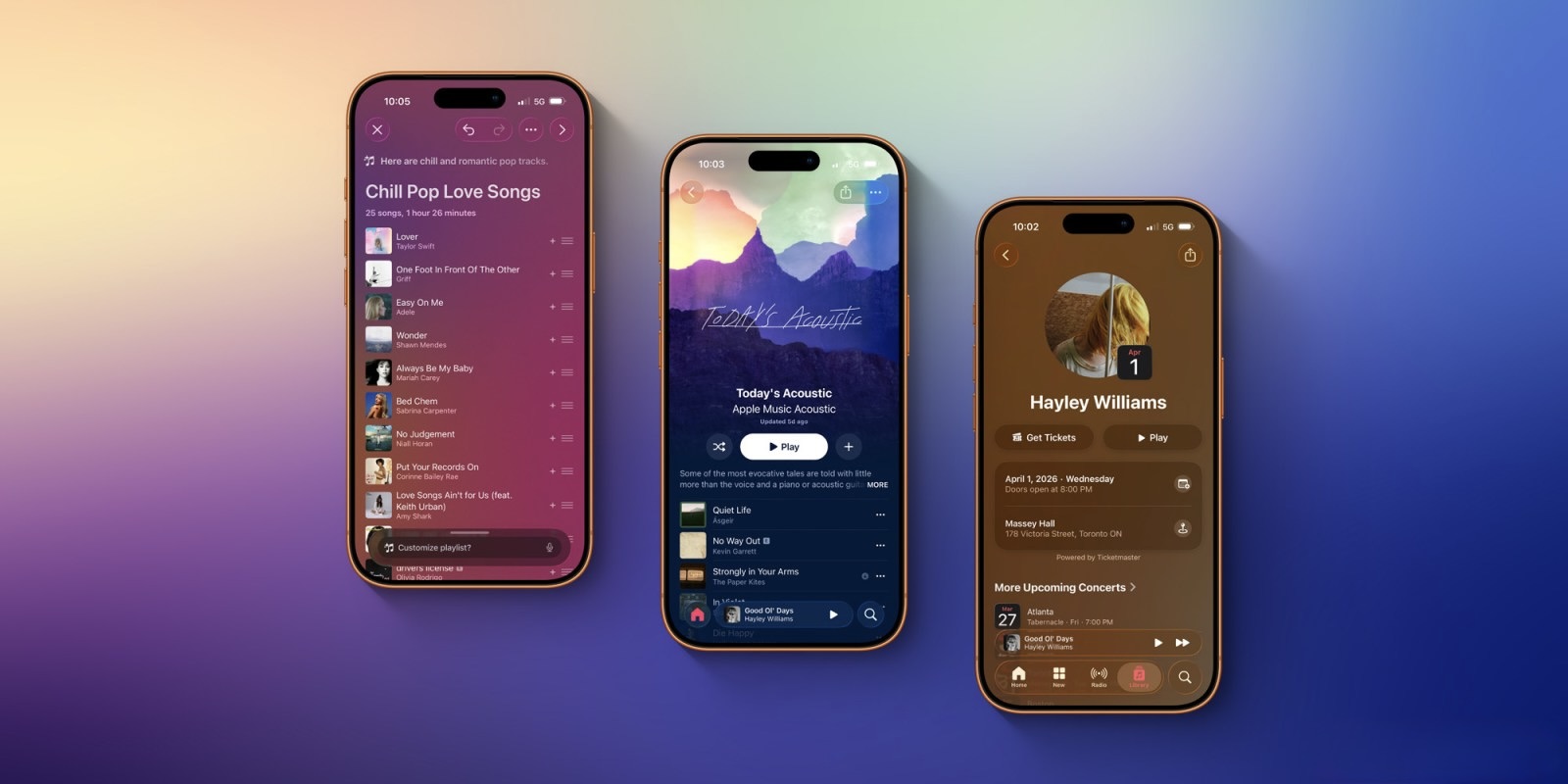 Обновление Apple Music в iOS 26.4 — что изменилось. Написали свое настроение, и ИИ создаст вам плейлисты. Изображение: 9to5mac.com. Фото.