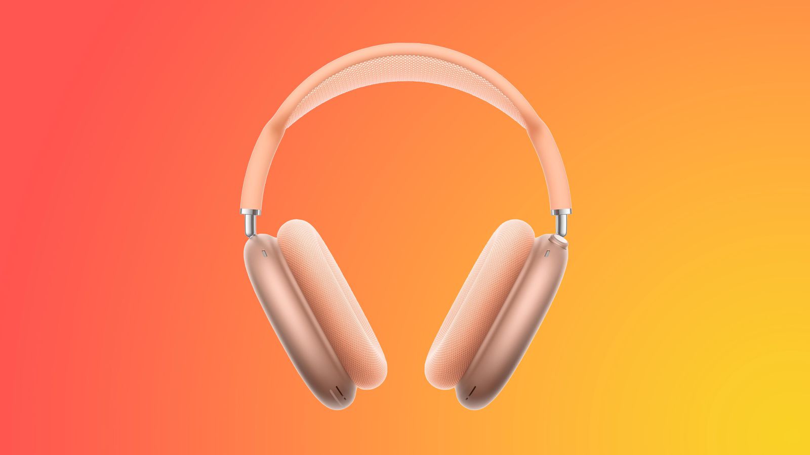 Что нового в AirPods Max 2. Оранжевые AirPods Max 2 отлично подойдут к оранжевому iPhone 17 Pro Max. Изображение: macrumors.com. Фото.