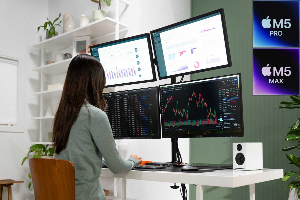 Подключение кабеля Thunderbolt 5 к MacBook Pro