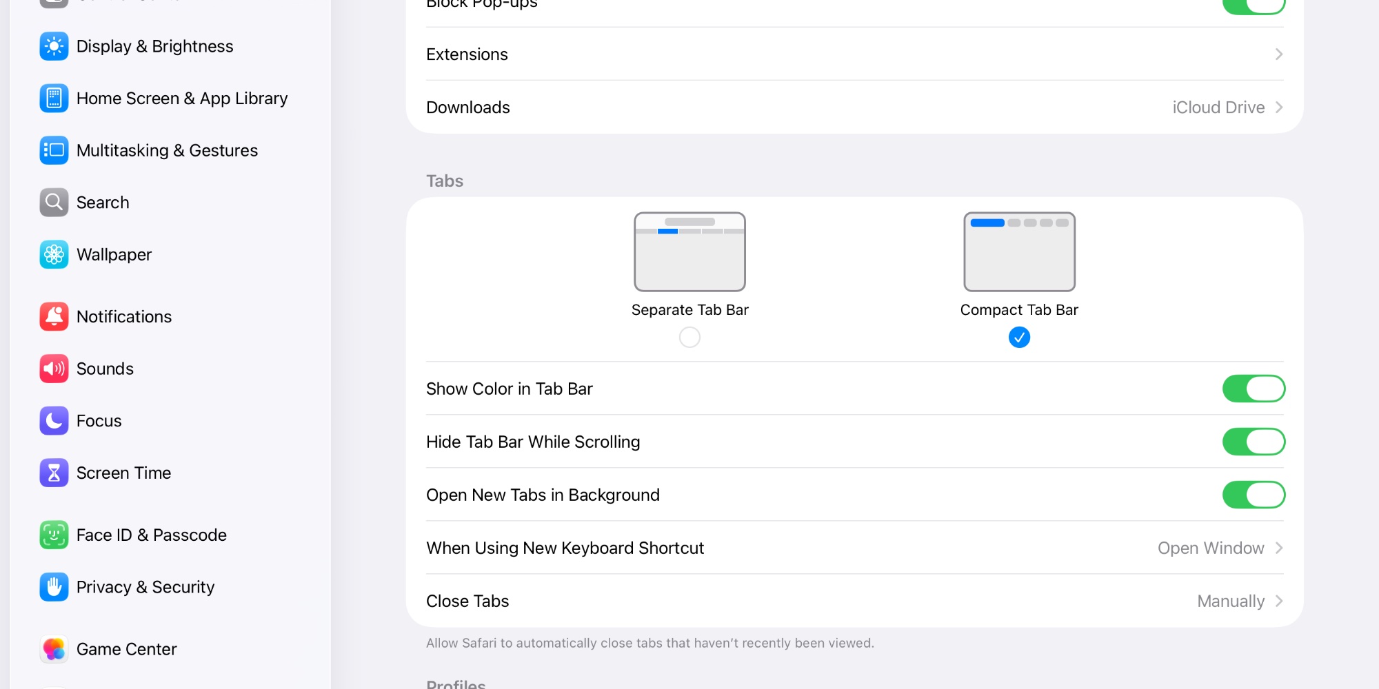 Что такое компактная панель вкладок в Safari и зачем она нужна