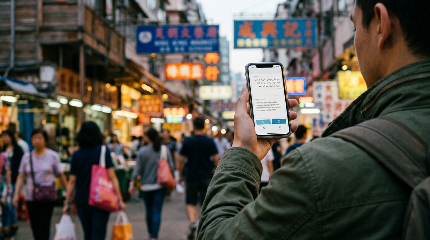 В путешествии по Азии может пригодиться специализированный переводчик вроде Papago