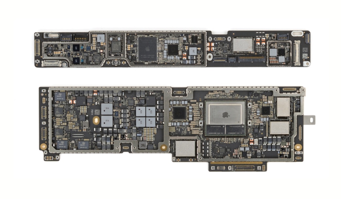 Схематичное устройство чипа: память расположена прямо над процессором