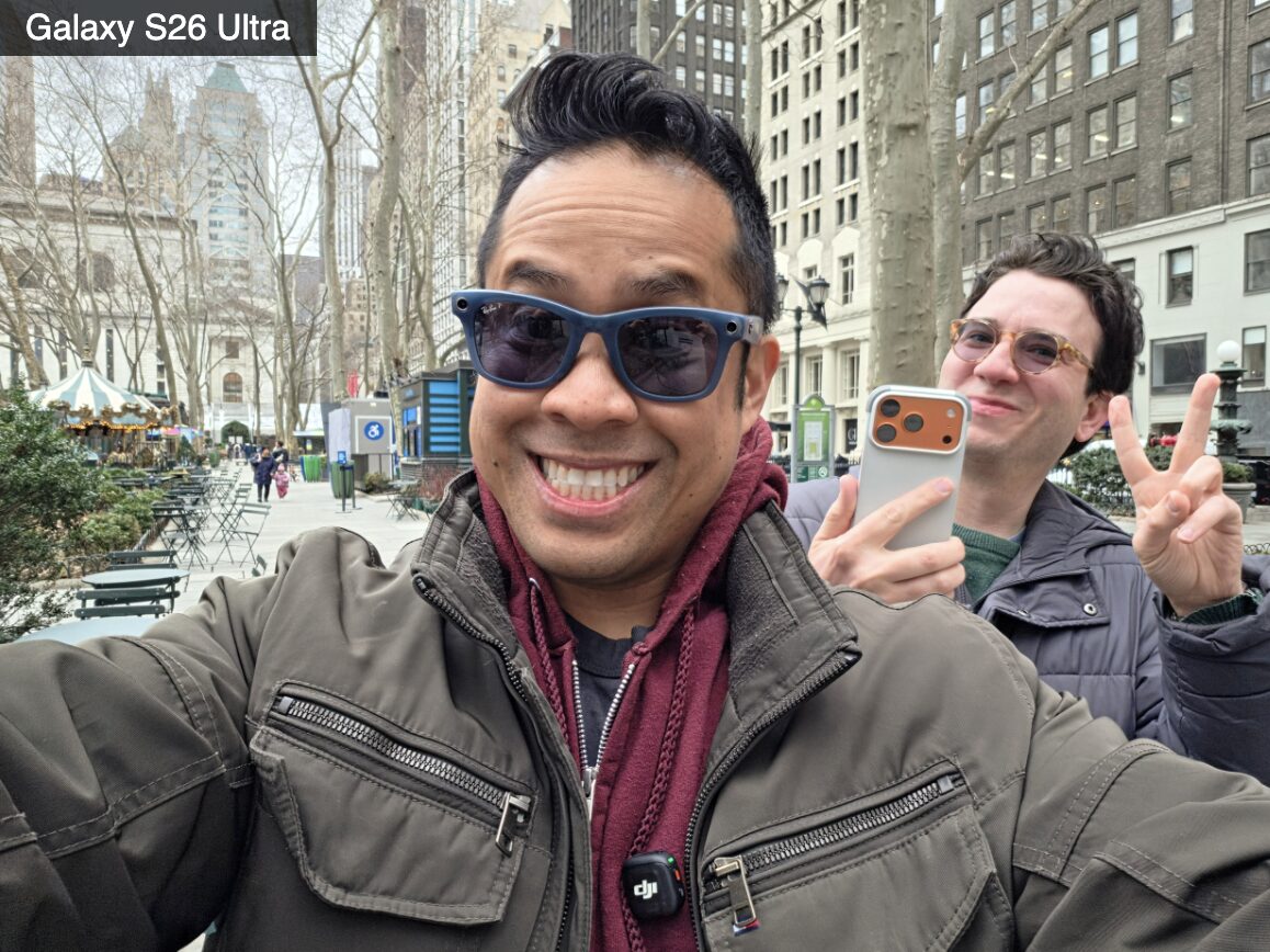 В чём iPhone 17 Pro Max лучше Galaxy S26 Ultra. Селфи на S26 Ultra. Изображение: tomsguide.com. Фото.