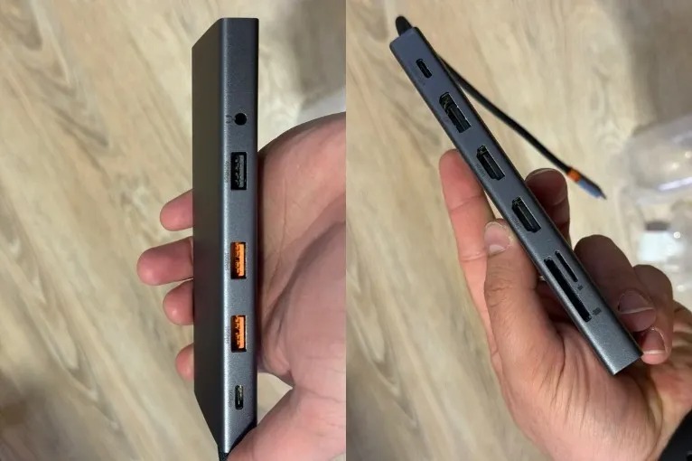 Какой USB-C хаб купить для MacBook Neo. У этого хаба всего один штекер, и проблем с подключением не будет. Фото.