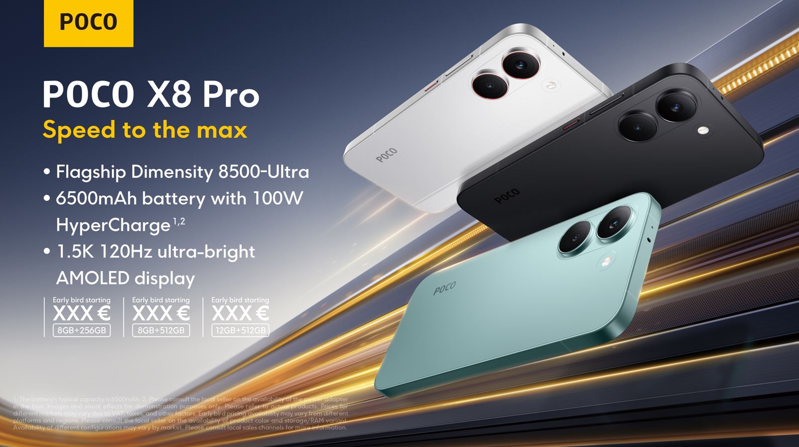 POCO X8 Pro или POCO X8 Pro Max — какой выбрать. POCO X8 Pro — производительный смартфон, где есть всё самое необходимое. Фото.