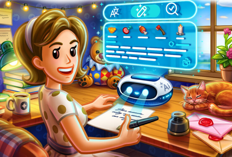 Как включить ИИ-редактор сообщений в Telegram и что он умеет. Фото.