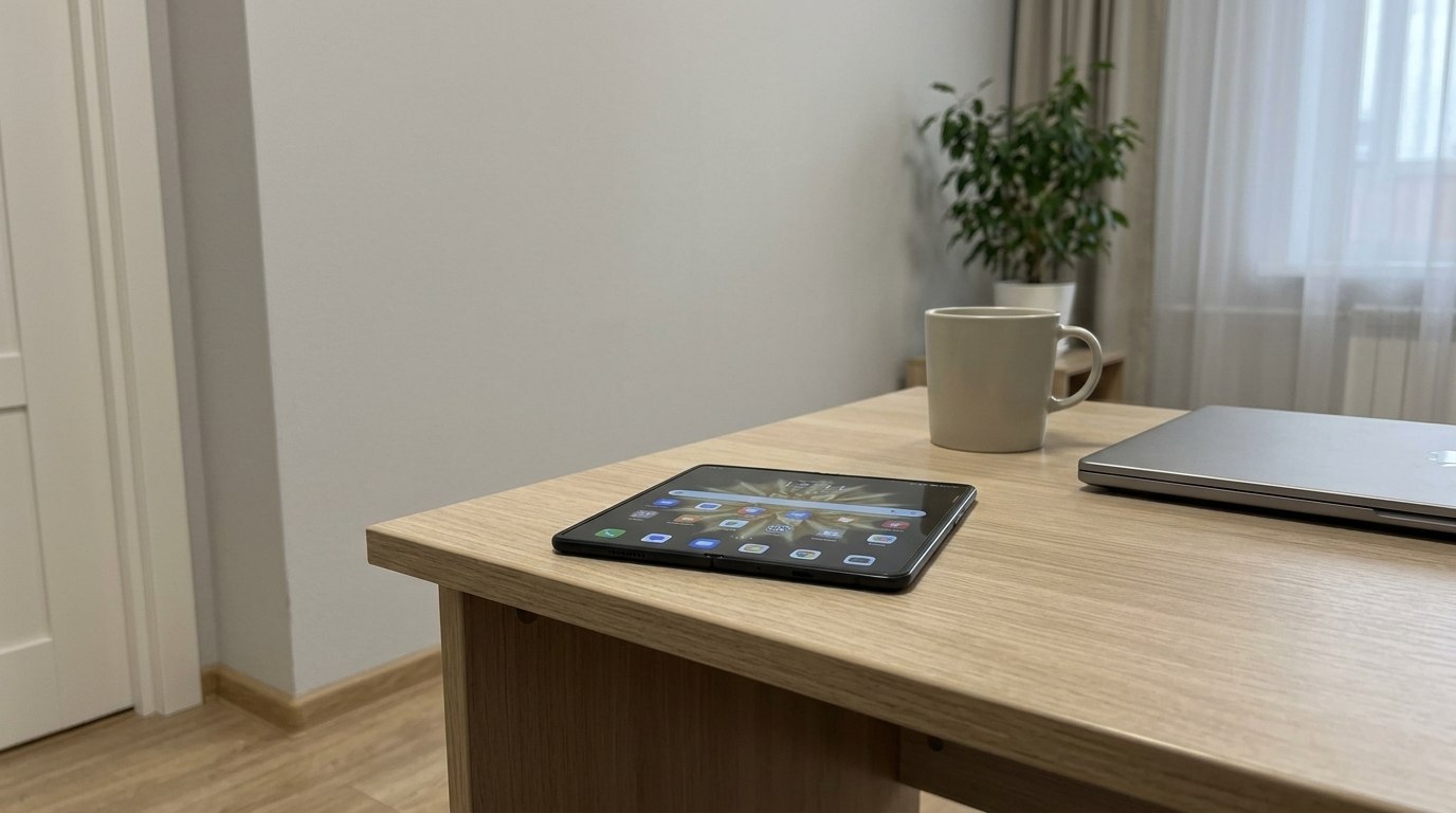 Недорогой складной смартфон Honor Magic V2. Аппарат реально стоит недорого. Фото.