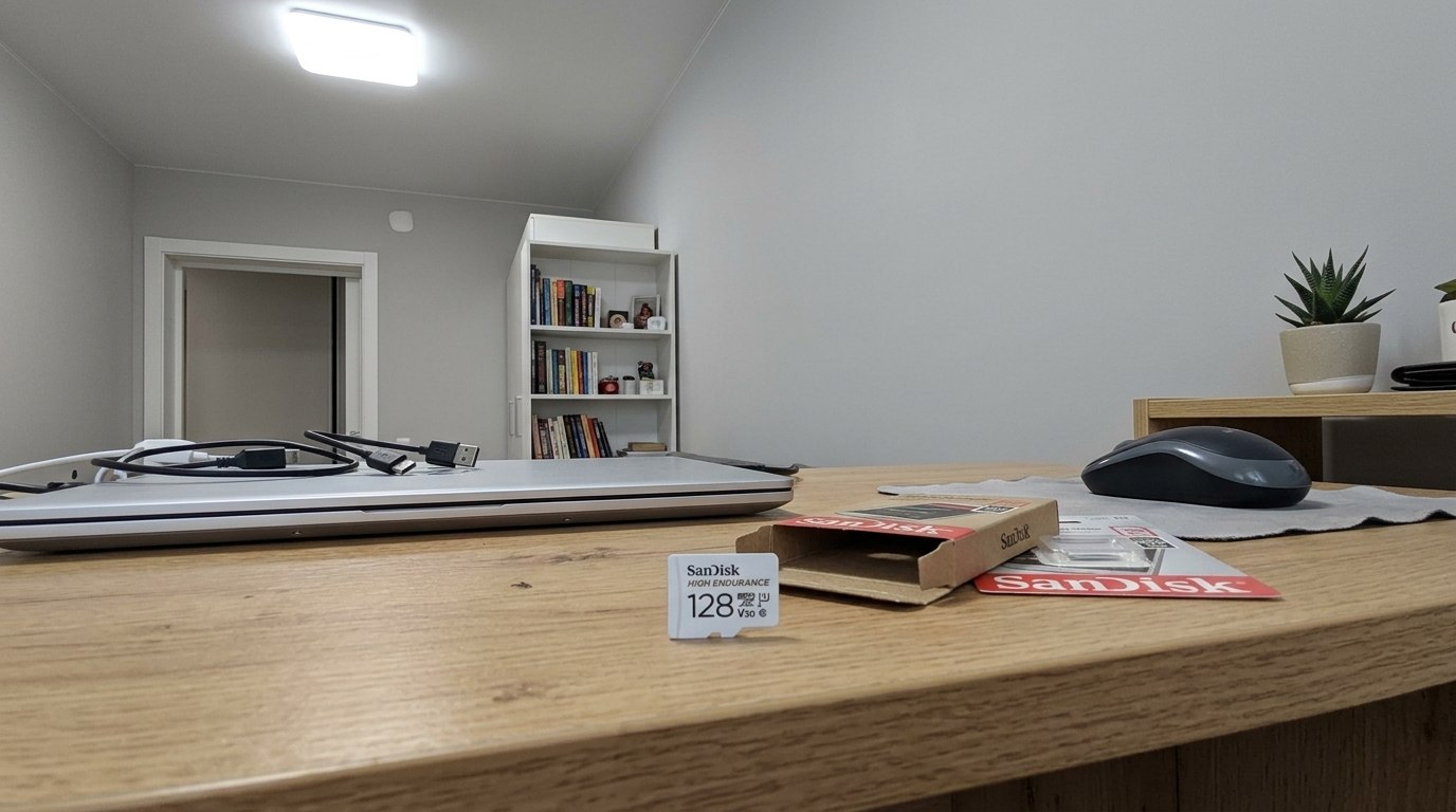 Карта памяти microSD на 128 ГБ для любой техники. Такую можно даже использовать в Switch. Фото.