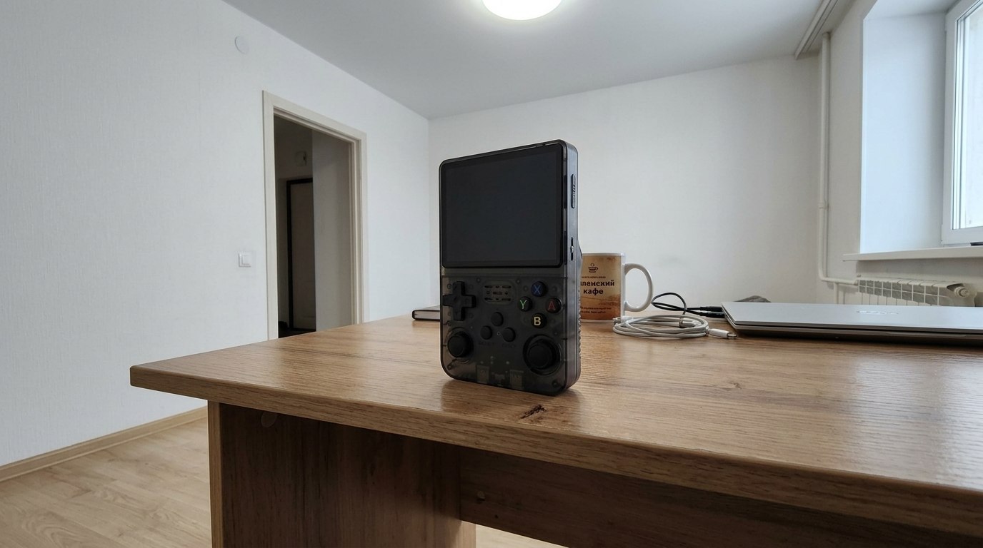 Портативная ретро-консоль для любителей старых игр. Отлично подойдет любителям ретро-игр. Фото.