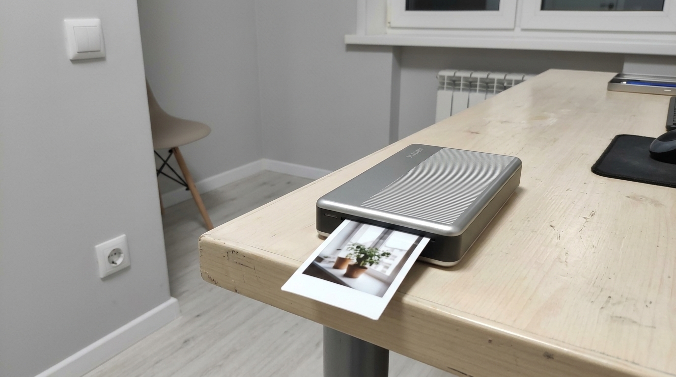 Фотопринтер Xiaomi — наконец распечатал снимки с Айфона. Дочь напечатала полсотни фоток за первый вечер — пришлось докупать бумагу. Фото.