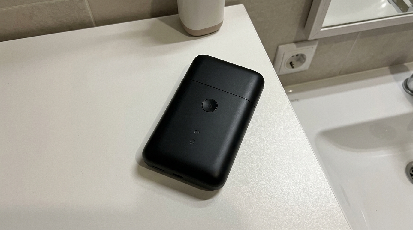 Электробритва Xiaomi Mijia — кидаю в рюкзак и забываю. Пользуюсь с января — до сих пор бреет как в первый день. Фото.