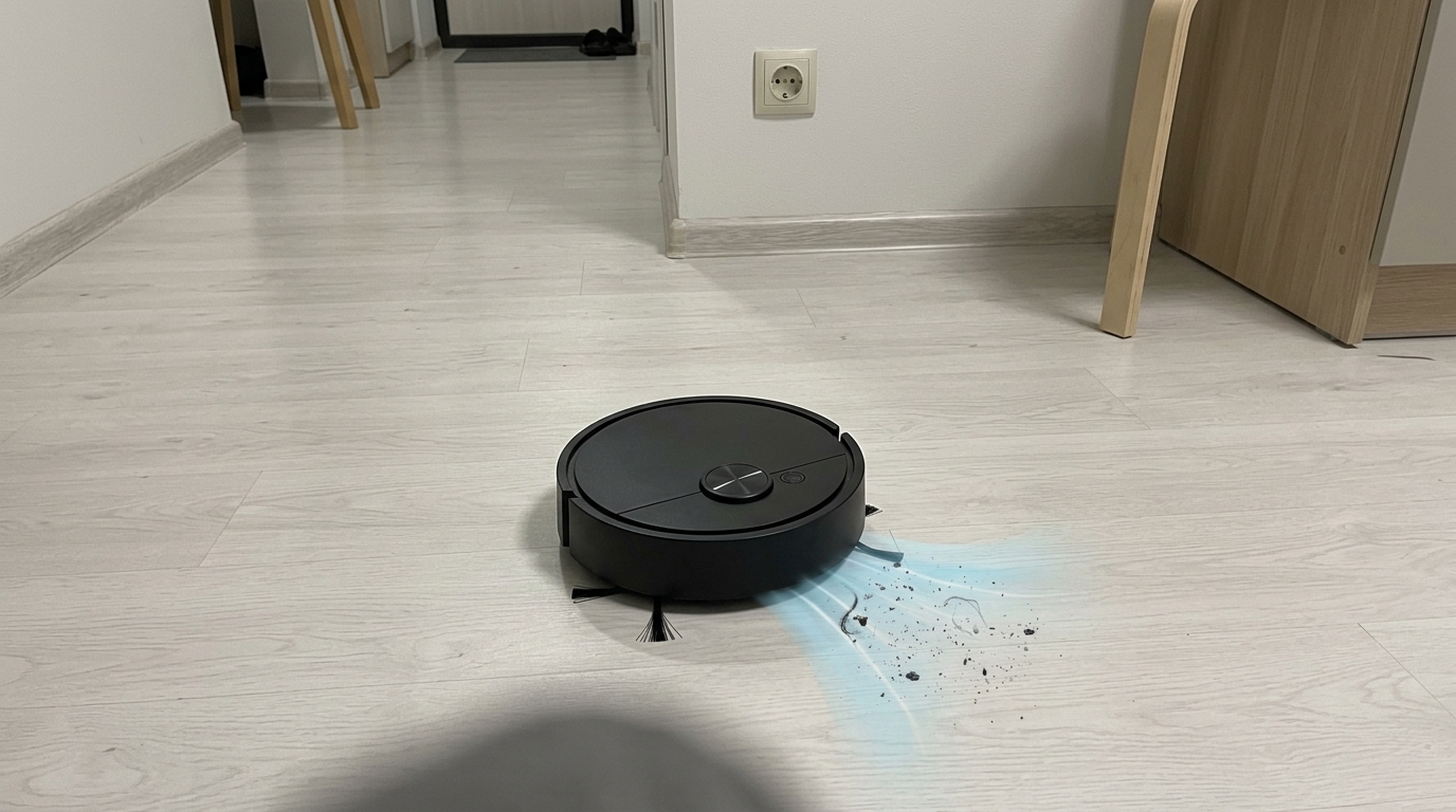 Робот-пылесос — я заказал его просто из любопытства. За эти деньги я ожидал игрушку, а получил что-то рабочее.. Фото.