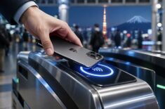 А вы знали, что японцы платят айфоном за 0,1 секунды — без Face ID и разблокировки. Фото.