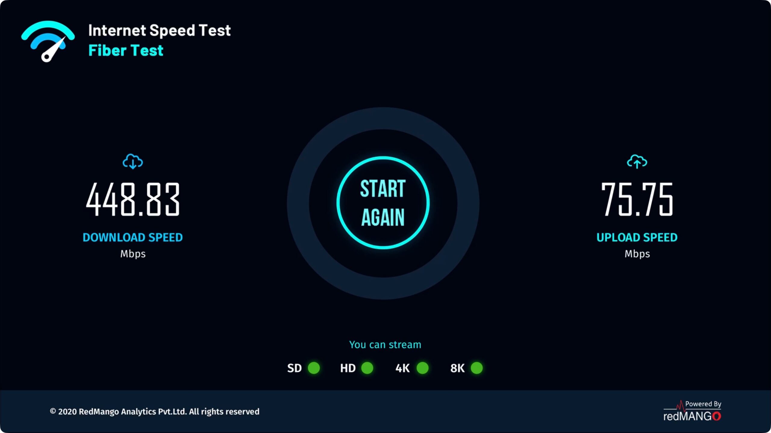 Приложения для измерения скорости интернета на Apple TV. Неплохая альтернатива, которая позволит измерить скорость интернета. Фото.