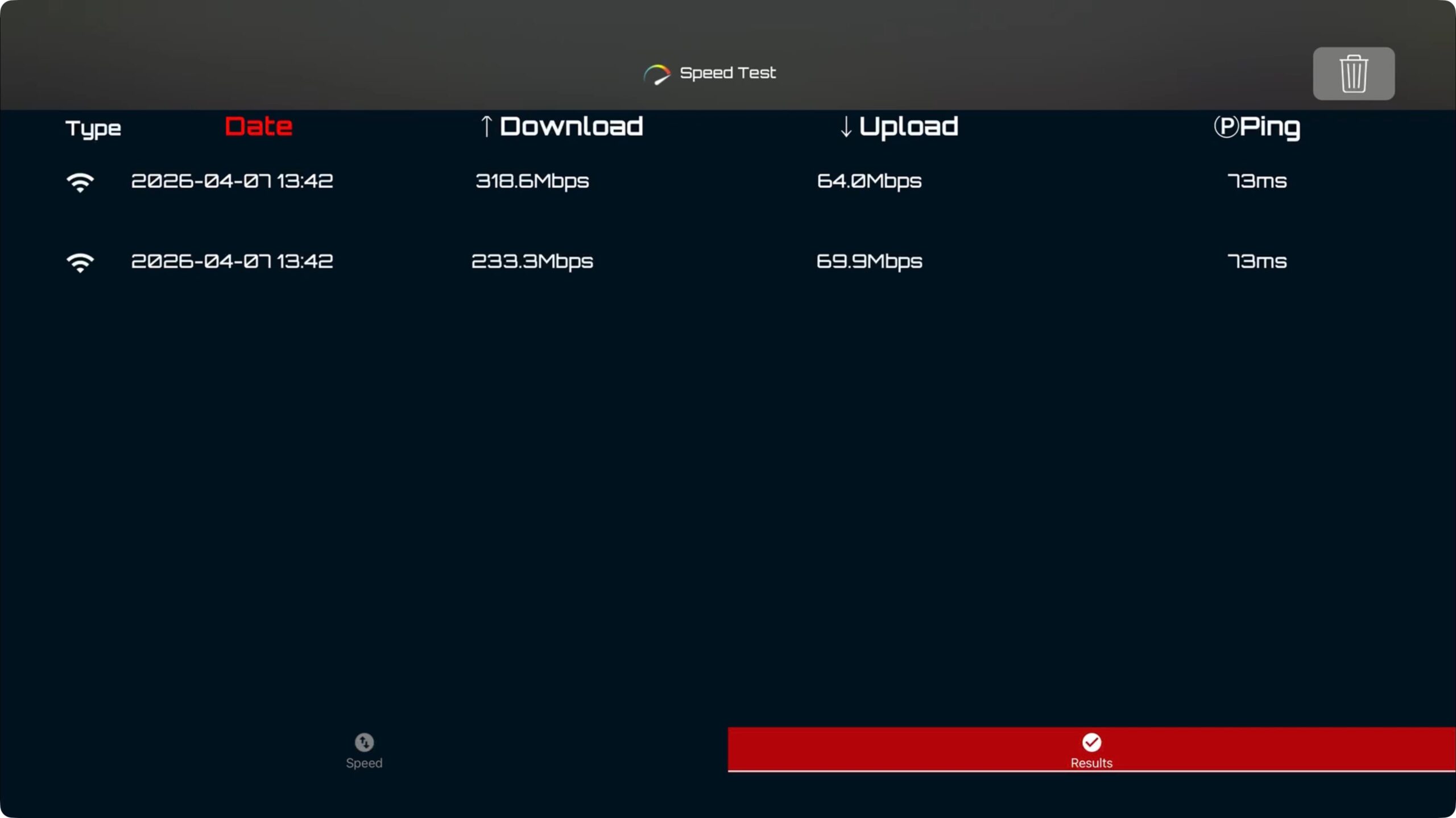 Приложения для измерения скорости интернета на Apple TV. Еще одно приложение, чтобы узнать скорость интернета на Apple TV. Фото.
