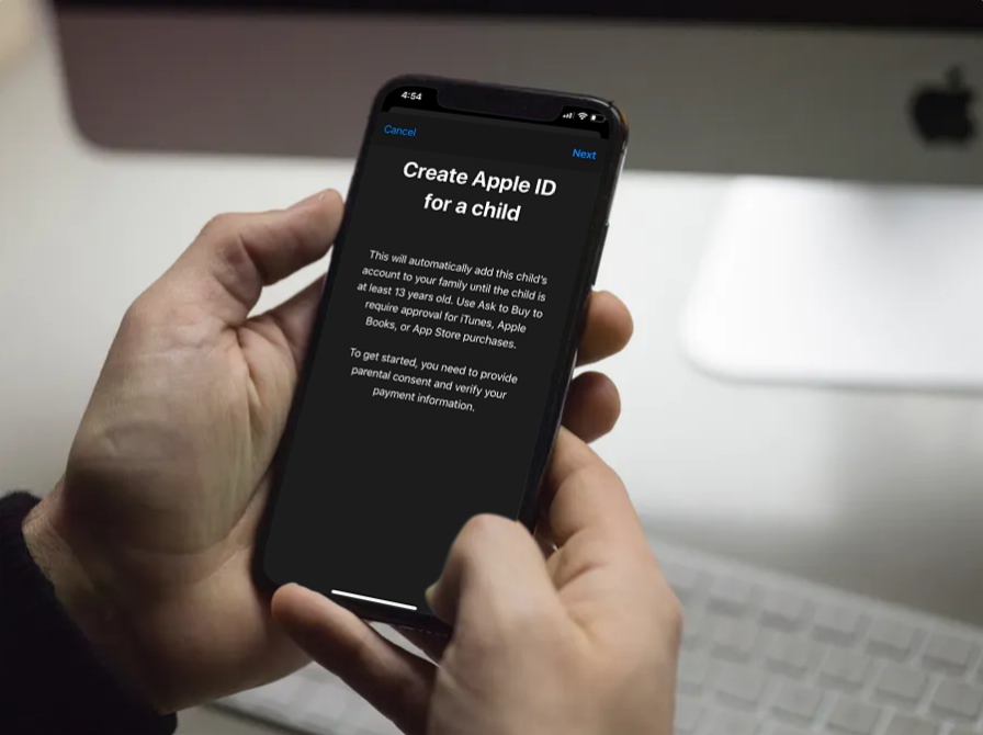 Почему нельзя сменить регион Apple ID для всей семьи. Аккаунт для детей до 13 лет создается родителем и должен быть строго привязан к семье. Фото.