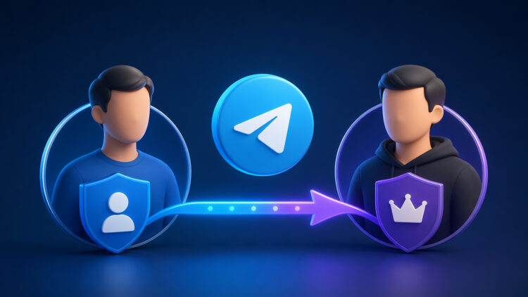Как добавить администратора и передать права владельца на канал или группу в Телеграме. Фото.