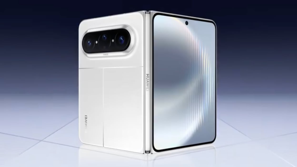 Цена Huawei Pura X Max. Выглядит аппарат реально стильно. Фото.