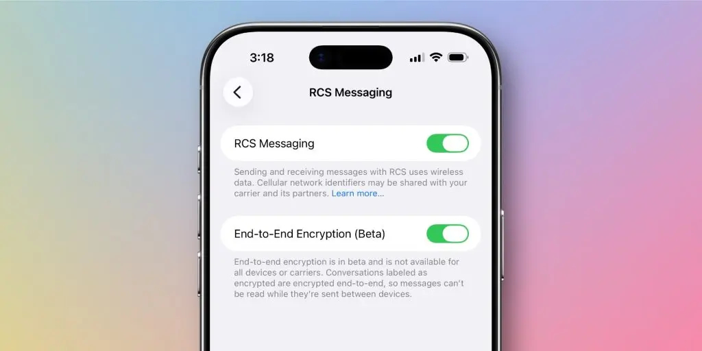 Что нового появится в iOS 26.5. Шифрование теперь поддерживается даже в RCS. Изображение: 9to5mac.com. Фото.