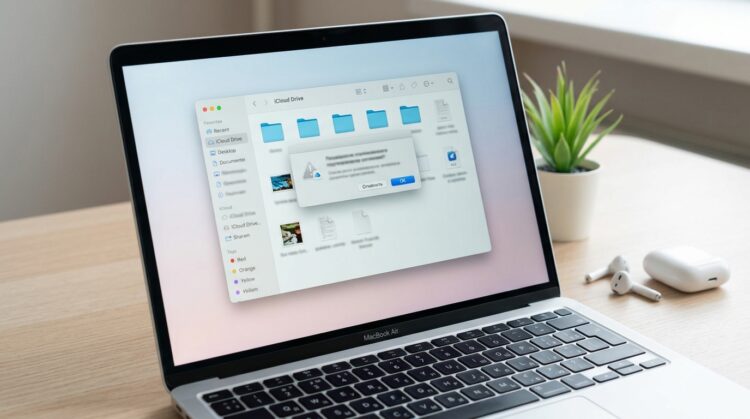 iCloud Drive на Mac: как быстро переносить файлы из облака на компьютер без ошибок и предупреждений. Фото.