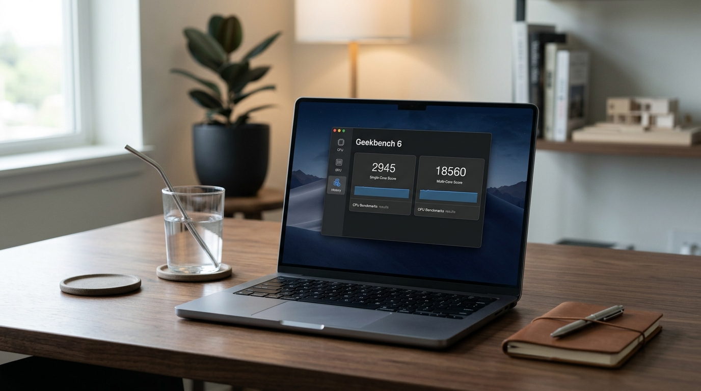 Geekbench 6 показывает результаты теста процессора в баллах — отдельно для одного ядра и для всех