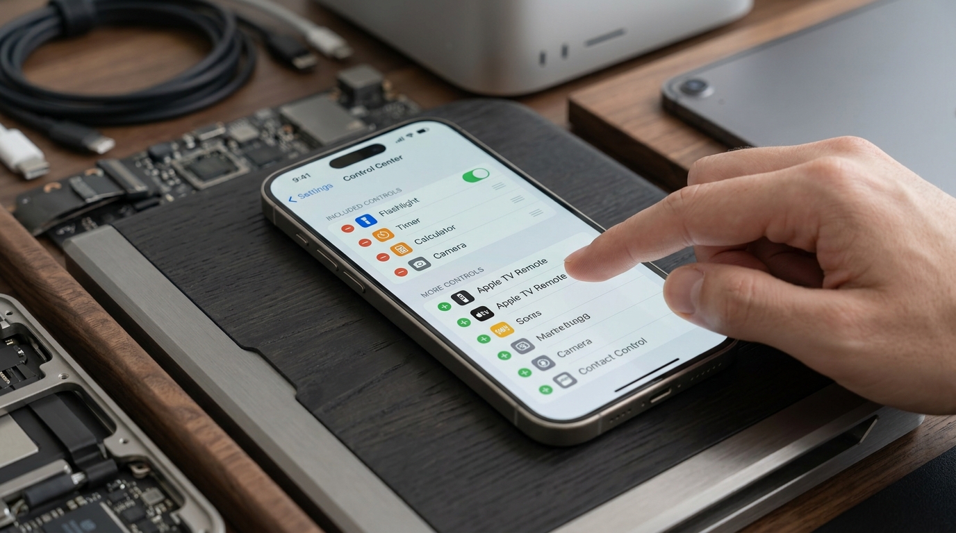 Удаление пульта Apple TV Remote из Пункта управления в настройках iPhone