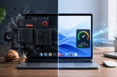 Освободил оперативную память на своем MacBook Air M2 за 5 минут. Теперь работает как новый. Фото.