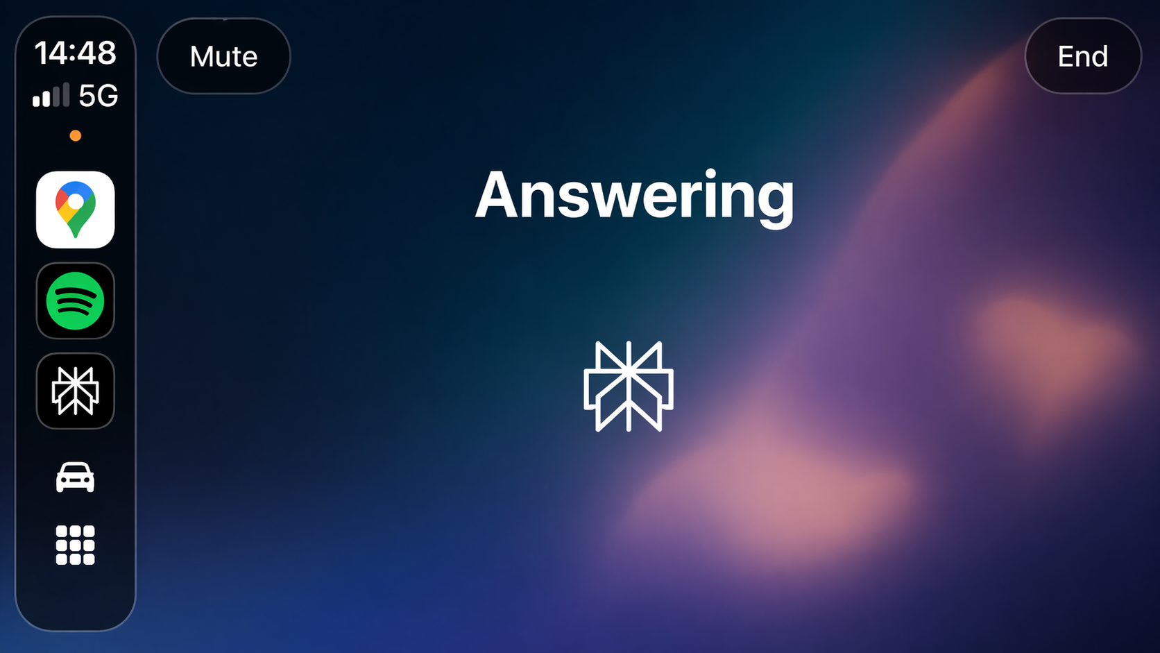 Как работает Perplexity в CarPlay. Ответы тоже будут озвучиваться. Фото.
