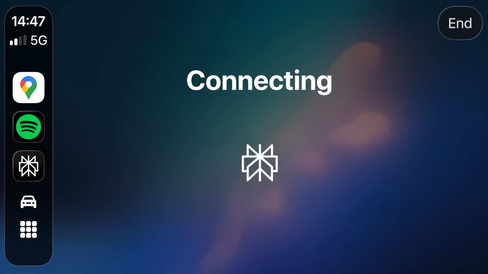 Настройка Perplexity для CarPlay. Перплексити подключится к серверу и будет готов с вами общаться. Фото.