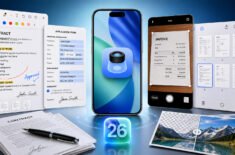 Скрытые возможности iPhone в iOS 26 — редактор PDF, конвертер файлов и удобный сканер сканер документов. Фото.