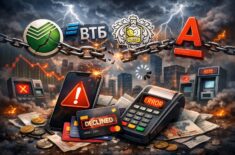 Не работает Сбербанк Онлайн, ВТБ, Т-Банк и Альфа-банк. Не проходят платежи. Фото.