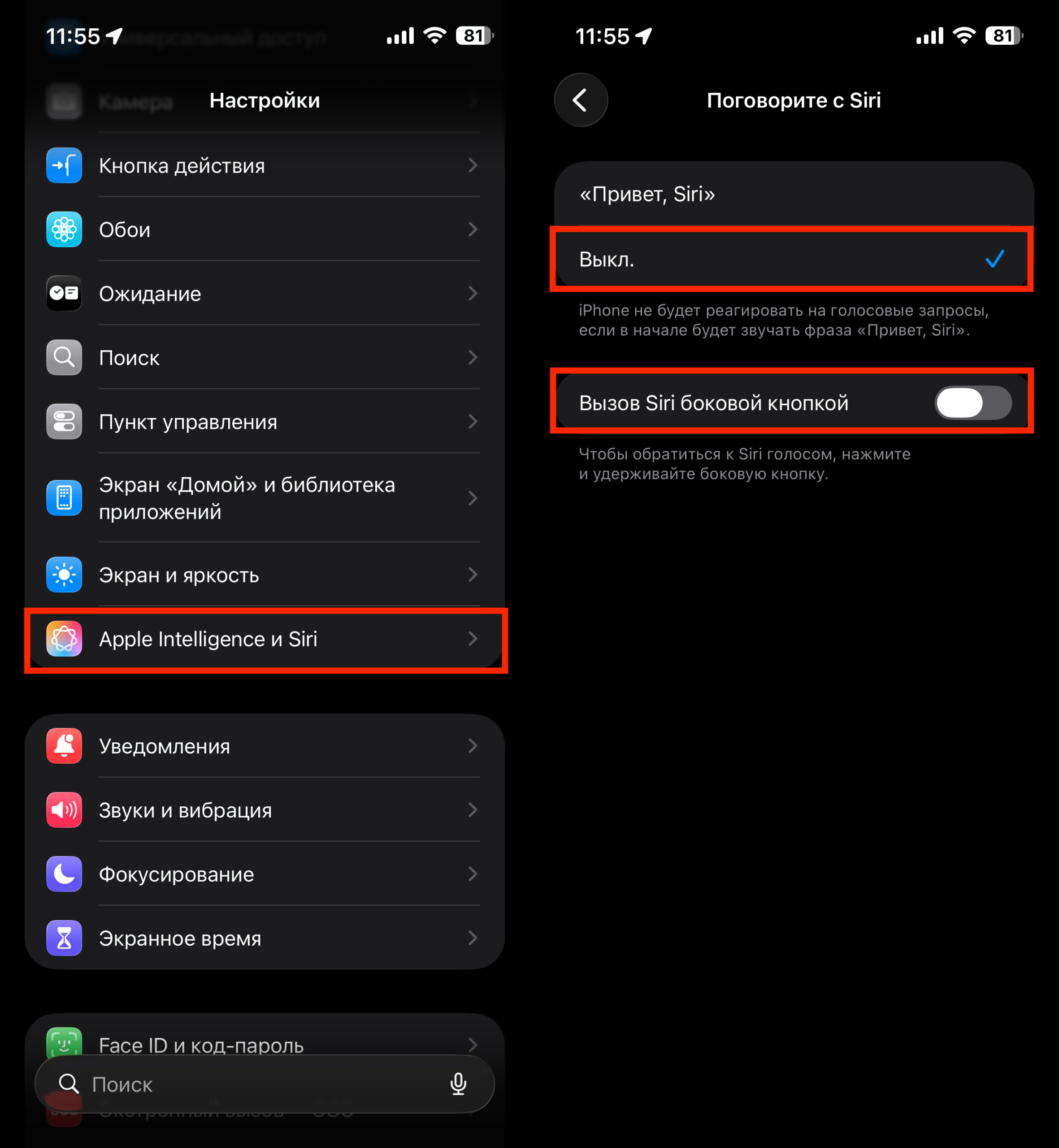 Как отключить Siri на iPhone — пошаговая инструкция. Siri можно отключить, но вот удалить нельзя. Фото.