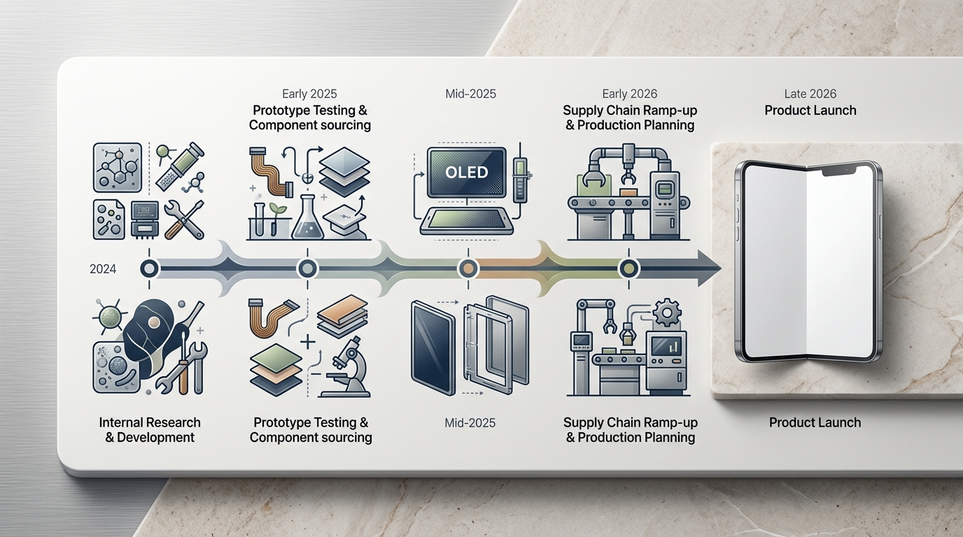 Слухи о складном iPhone: от первых прототипов к предполагаемому запуску осенью 2026
