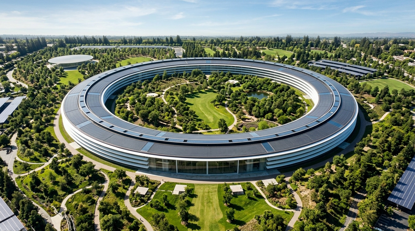Штаб-квартира Apple Park — место, где принимаются ключевые решения компании