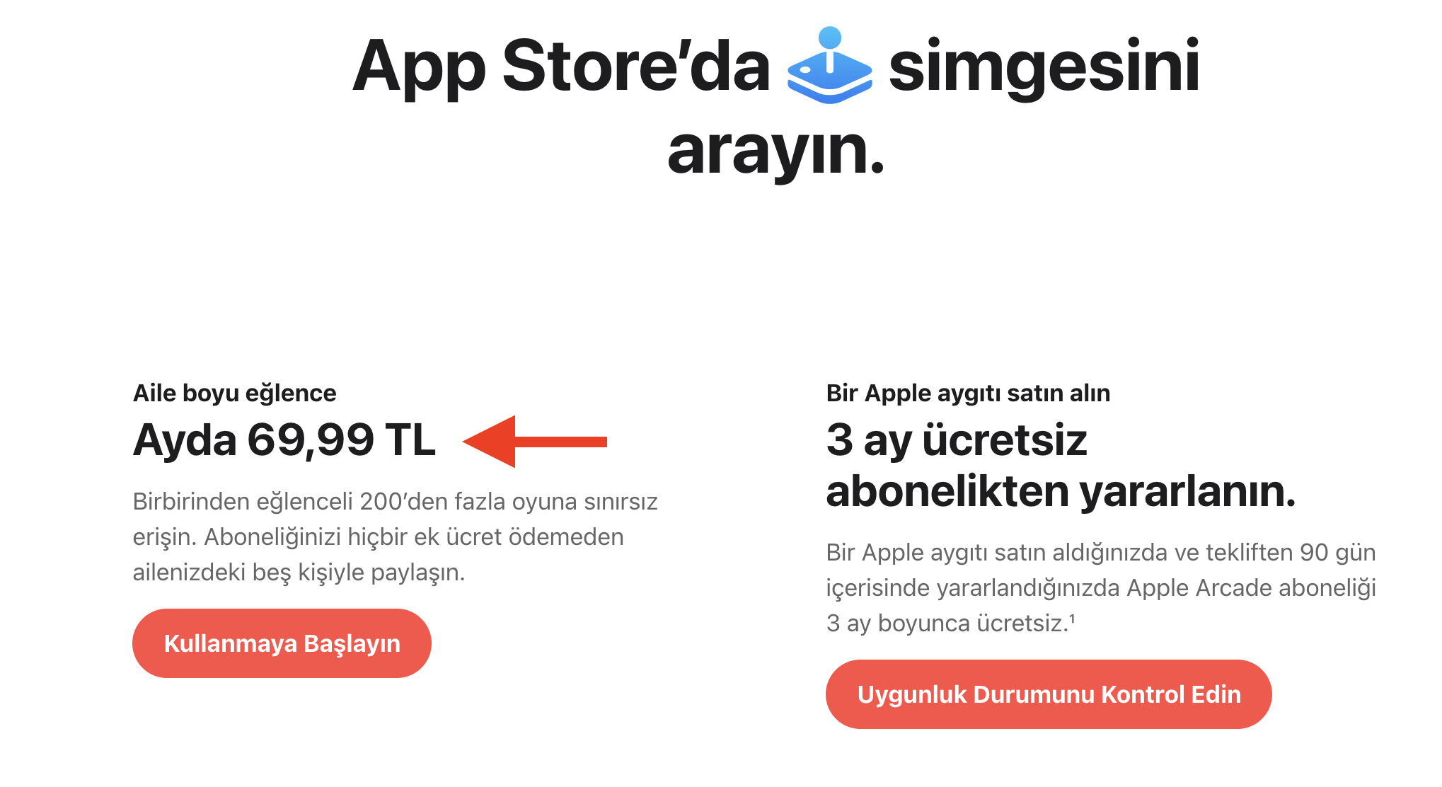 Цены на подписки App Store в Турции. Игры стоят еще 70 лир. Фото.
