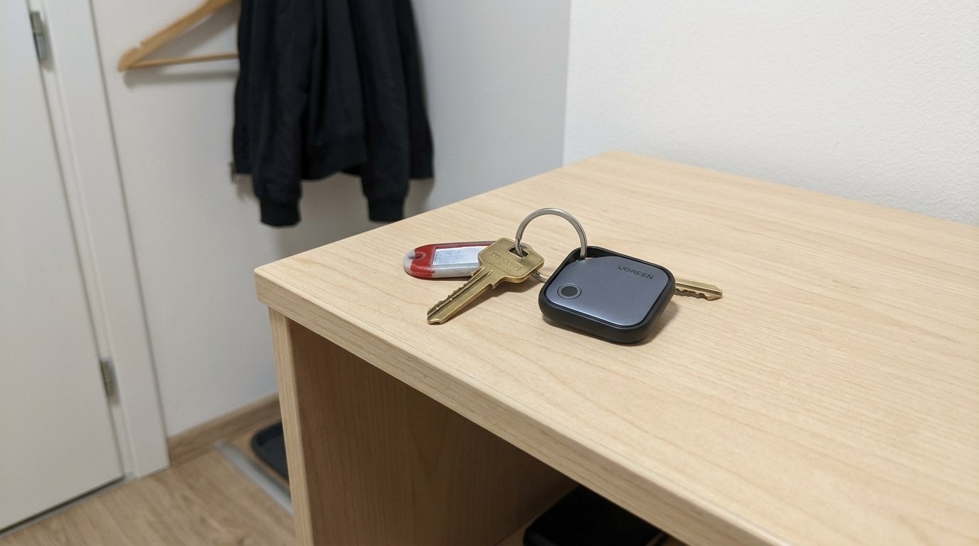 UGREEN Smart Tag или AirTag: что выбрать. Можно даже повесить на ключи от офиса, если часто теряете. Фото.